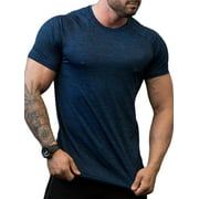 Lixada Mens Compression T-Shirt Summer Quick Dry Running Tops Camouflage Bodycon Shirts Sportswear for Gym Fitness Athletic Training Workout